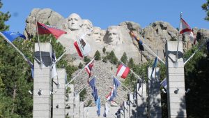 Avenue of States' Flags Mt. Rushmore